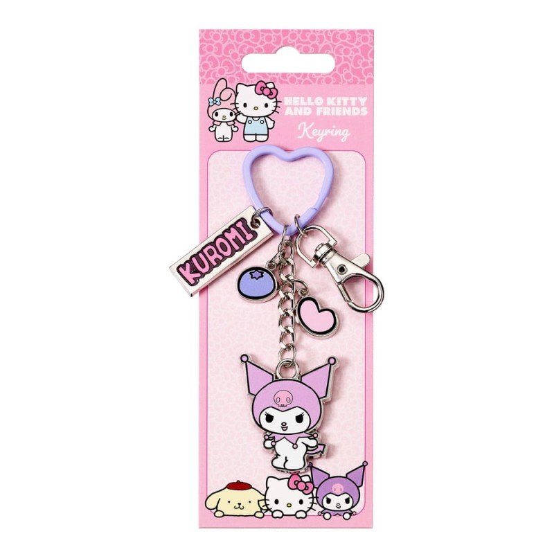 Hello Kitty porte-clés avec breloques Kuromi 15 cm | 5055583480355