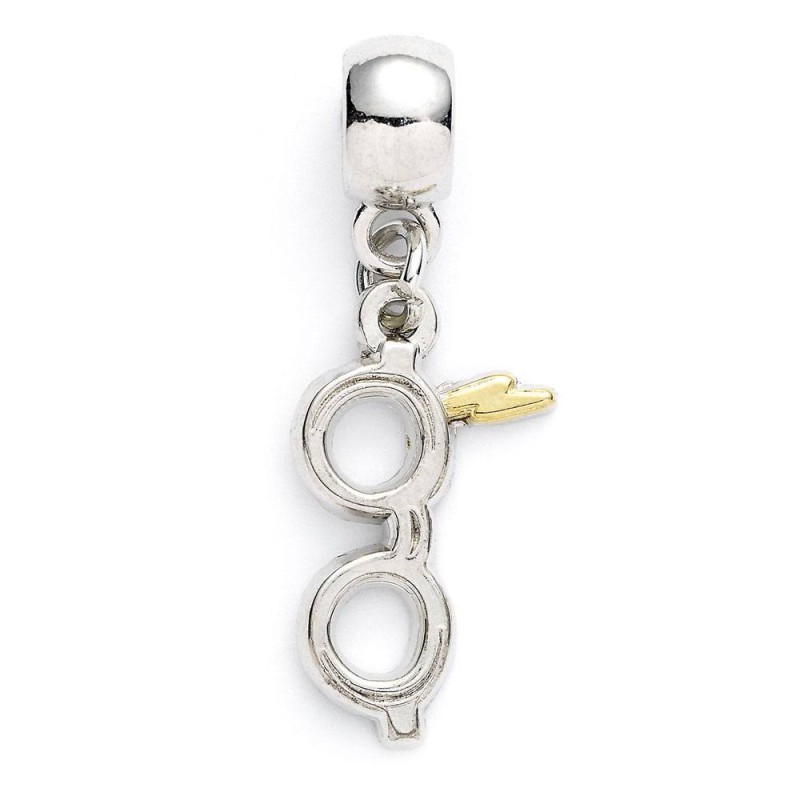Harry Potter Charm Lightning Bolt with Glasses (silver plated) | 5055583427565