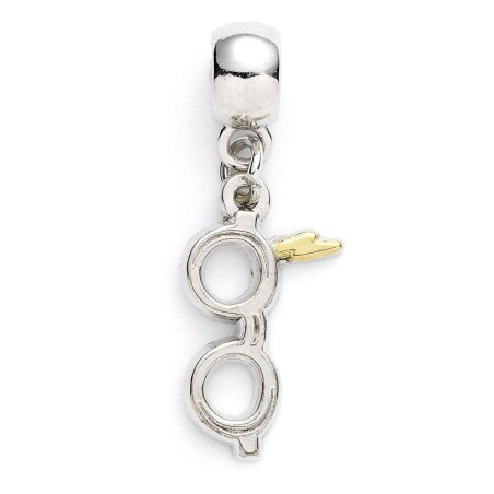 Harry Potter Charm Lightning Bolt with Glasses (silver plated) | 5055583427565