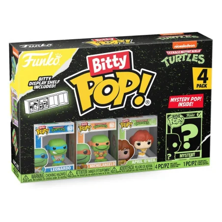 Les Tortues Ninja Pack 4 Figurines Bitty Funko POP! Vinyl Leonardo 2,5 cm