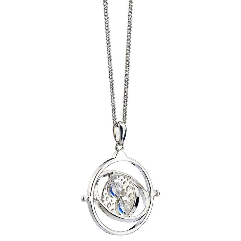 Harry Potter pendentif et collier Retourneur de Temps (argent sterling) | 5055583411649