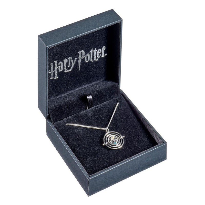 Harry Potter pendentif et collier Retourneur de Temps (argent sterling) | 5055583411649