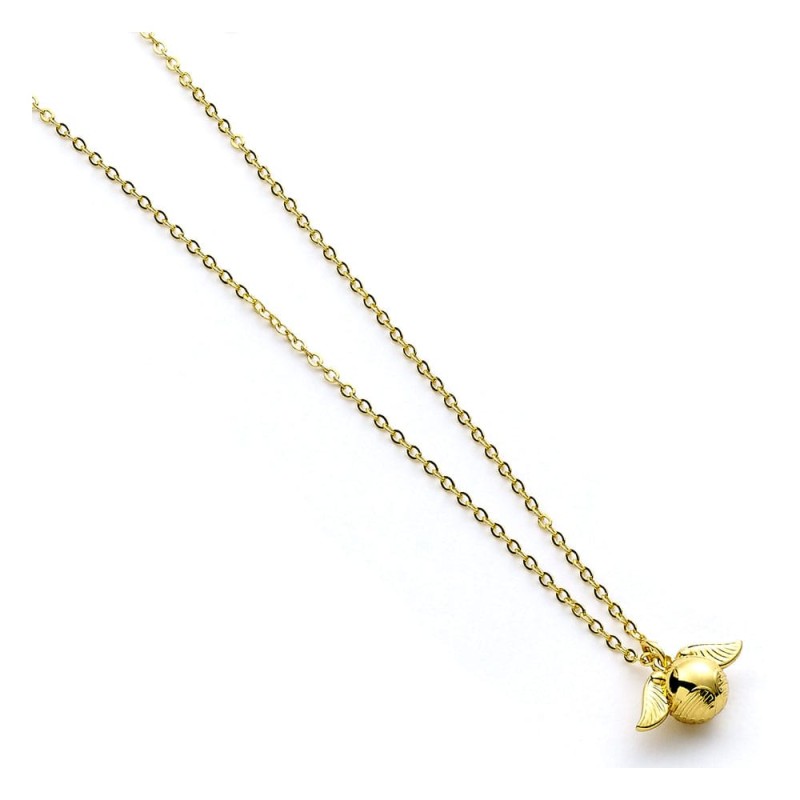 Harry Potter Necklace Golden Snitch Charm (Golden Tone) | 5055583461859