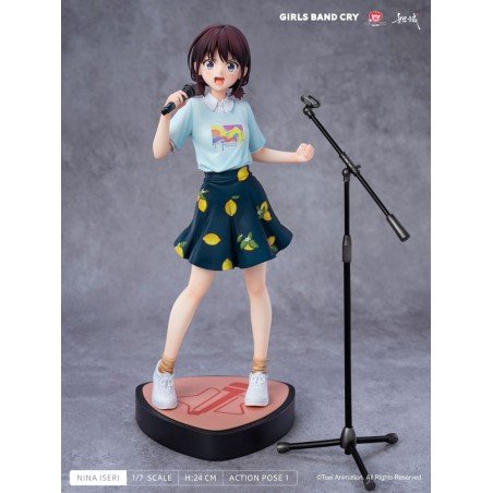 Girls Band Cry statuette PVC 1/7 Natsu wo Mankitsu shite Sakebe Series No. 1 Nina Iseri 24 cm | 6975949800964