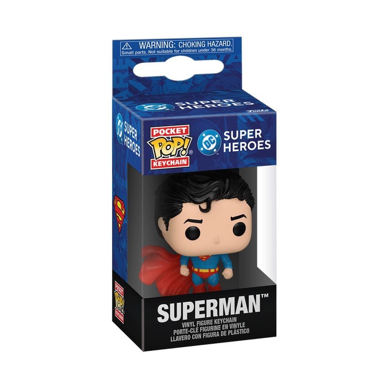 DC Comics POP! Vinyl Keychains 4 cm New Classics - Superman Display (12) | 0889698863766