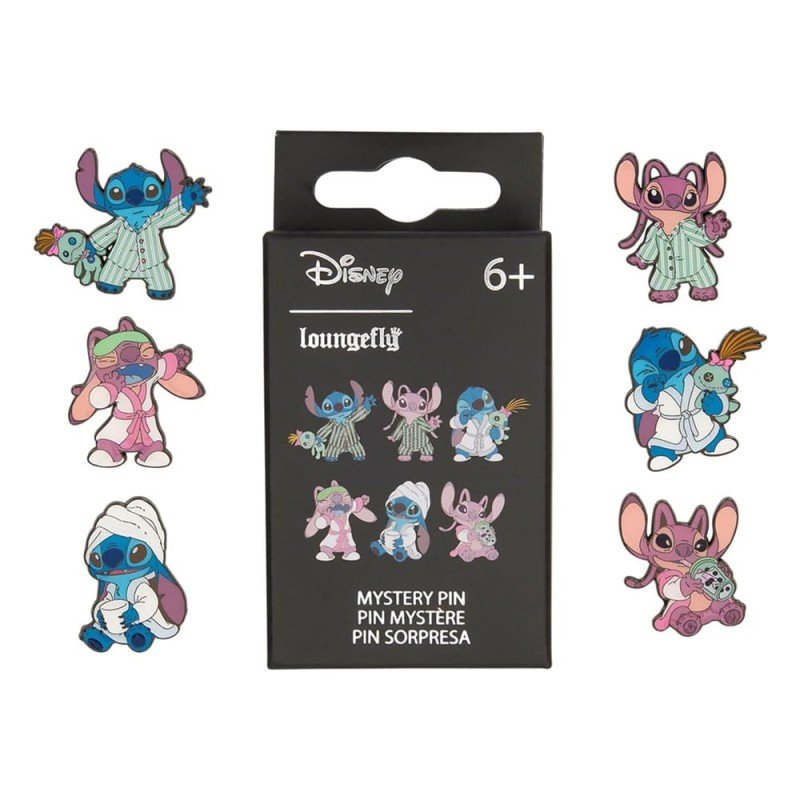 Disney by Loungefly présentoir pin's émaillés Blind Box Stitch and Angel (12) | 0671803552548