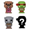 Les Tortues Ninja Pack 4 Figurines Bitty Funko POP! Vinyl Splinter 2,5 cm