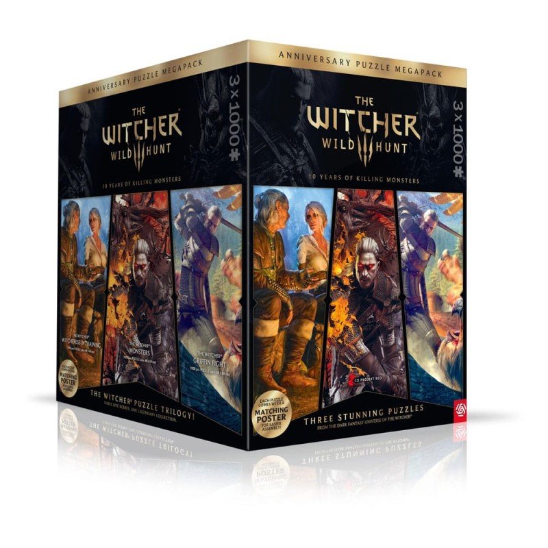 The Witcher 3 Puzzle Triology Wild Hunt 10 Years of Killing Monsters (1000 pièces) | 5908305250029