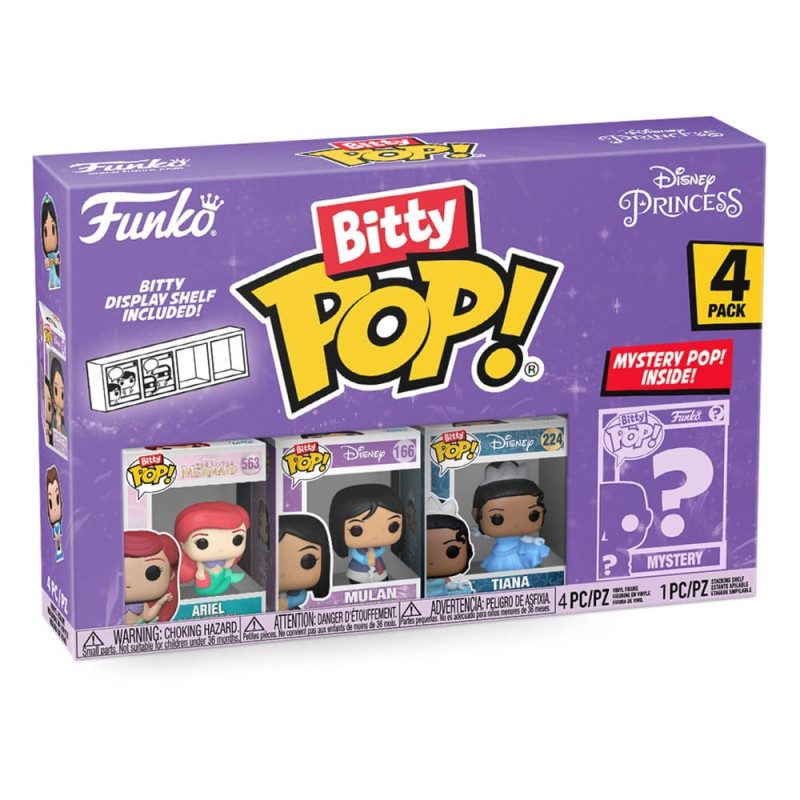 Disney Princesses Pack 4 Bitty Funko POP! Vinyl Ariel 2,5 cm
