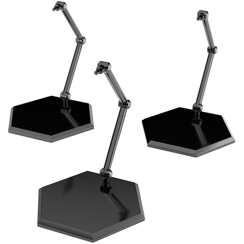 The Simple Stand Mini Nendoroid More pack 3 socles pour mini figurines Black Hex Type | 4580828662810