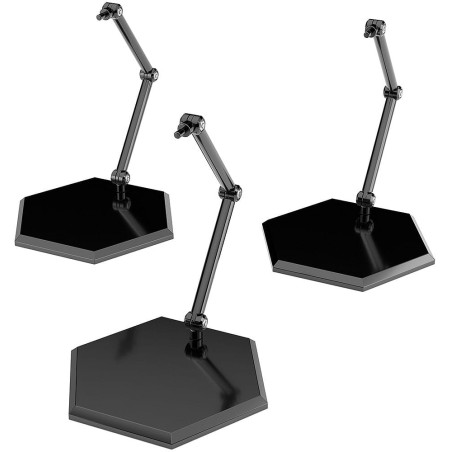 The Simple Stand Mini Nendoroid More pack 3 socles pour mini figurines Black Hex Type | 4580828662810