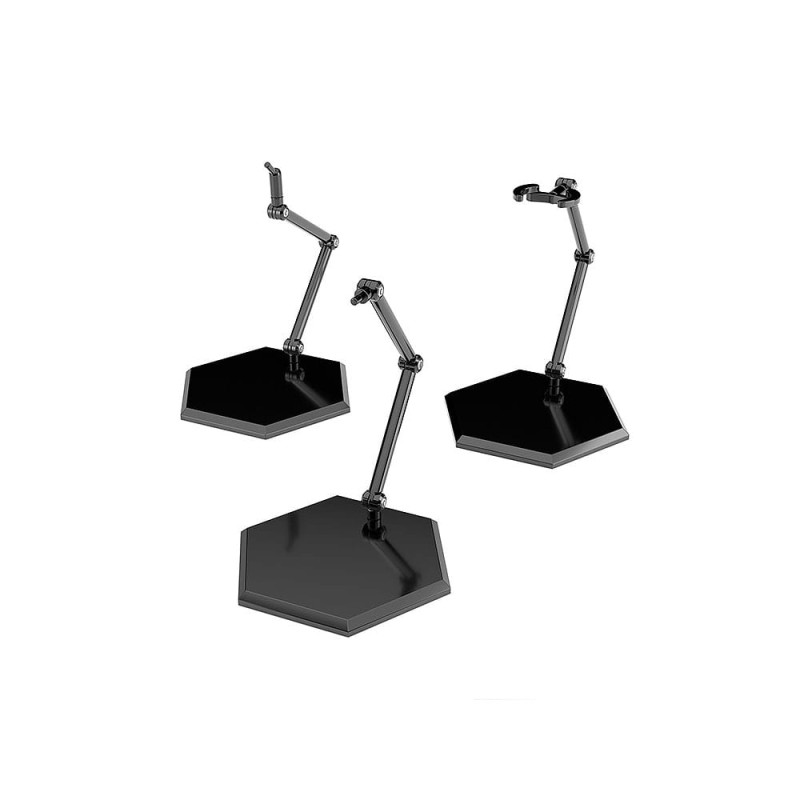 The Simple Stand Mini Nendoroid More pack 3 socles pour mini figurines Black Hex Type | 4580828662810