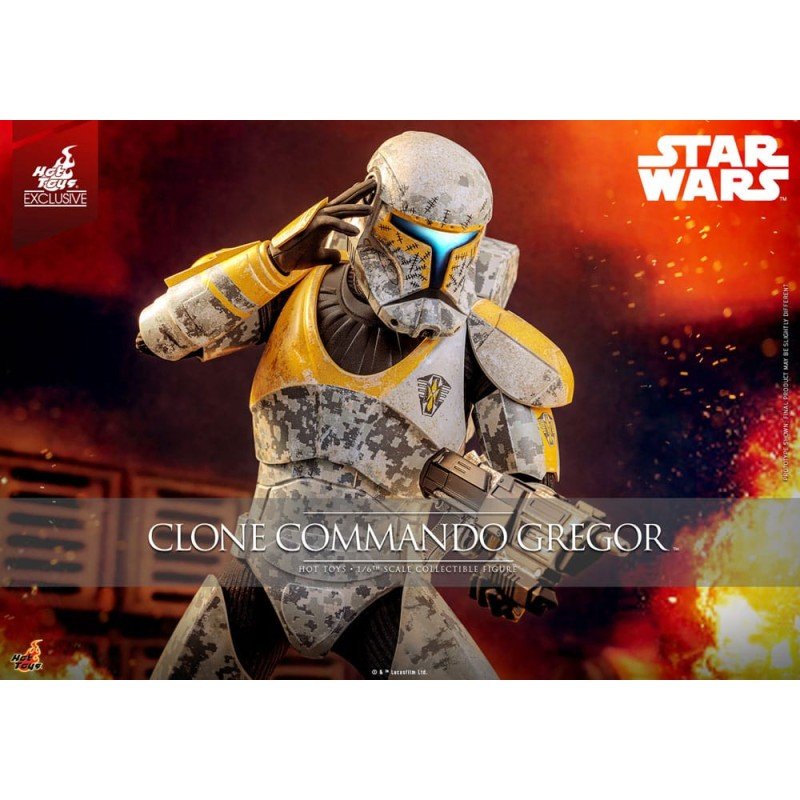 Star Wars: The Clone Wars figurine 1/6 Clone Commando Gregor Hot Toys Exclusive 30 cm | 4895228621436