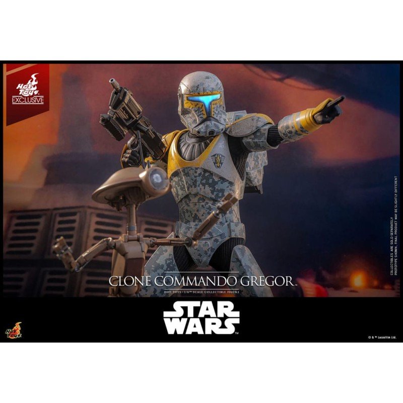 Star Wars: The Clone Wars figurine 1/6 Clone Commando Gregor Hot Toys Exclusive 30 cm | 4895228621436