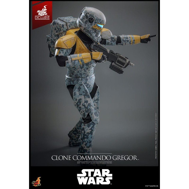 Star Wars: The Clone Wars figurine 1/6 Clone Commando Gregor Hot Toys Exclusive 30 cm | 4895228621436