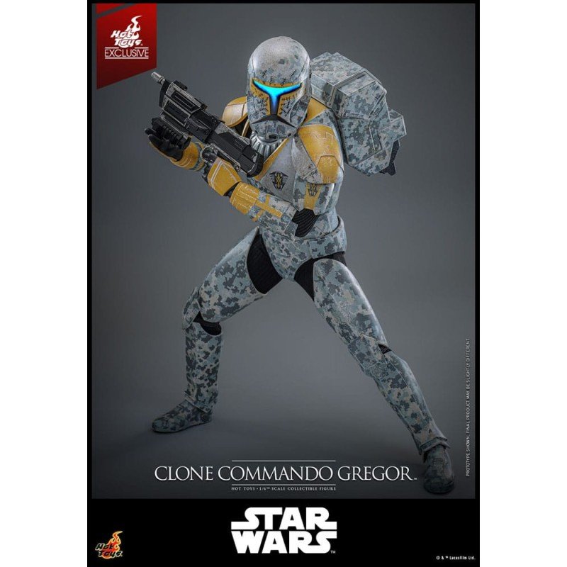 Star Wars: The Clone Wars figurine 1/6 Clone Commando Gregor Hot Toys Exclusive 30 cm | 4895228621436