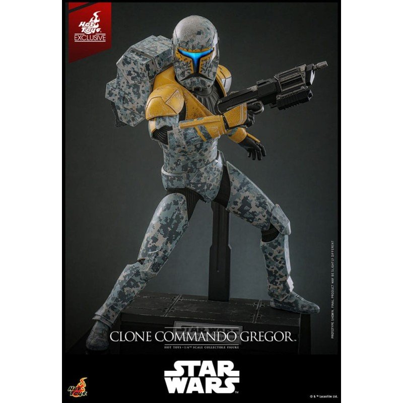 Star Wars: The Clone Wars figurine 1/6 Clone Commando Gregor Hot Toys Exclusive 30 cm | 4895228621436
