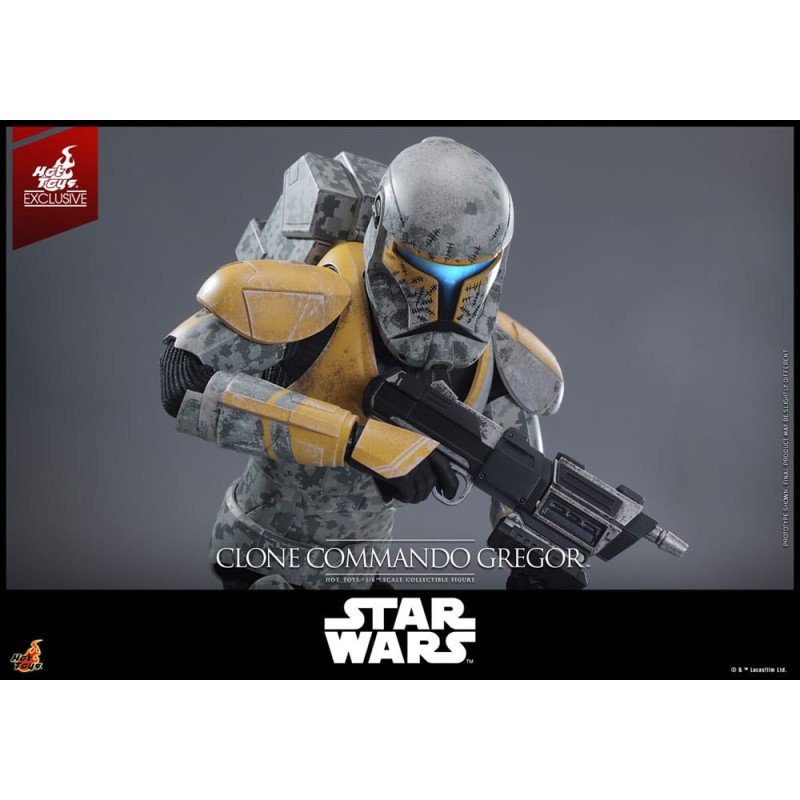 Star Wars: The Clone Wars figurine 1/6 Clone Commando Gregor Hot Toys Exclusive 30 cm | 4895228621436