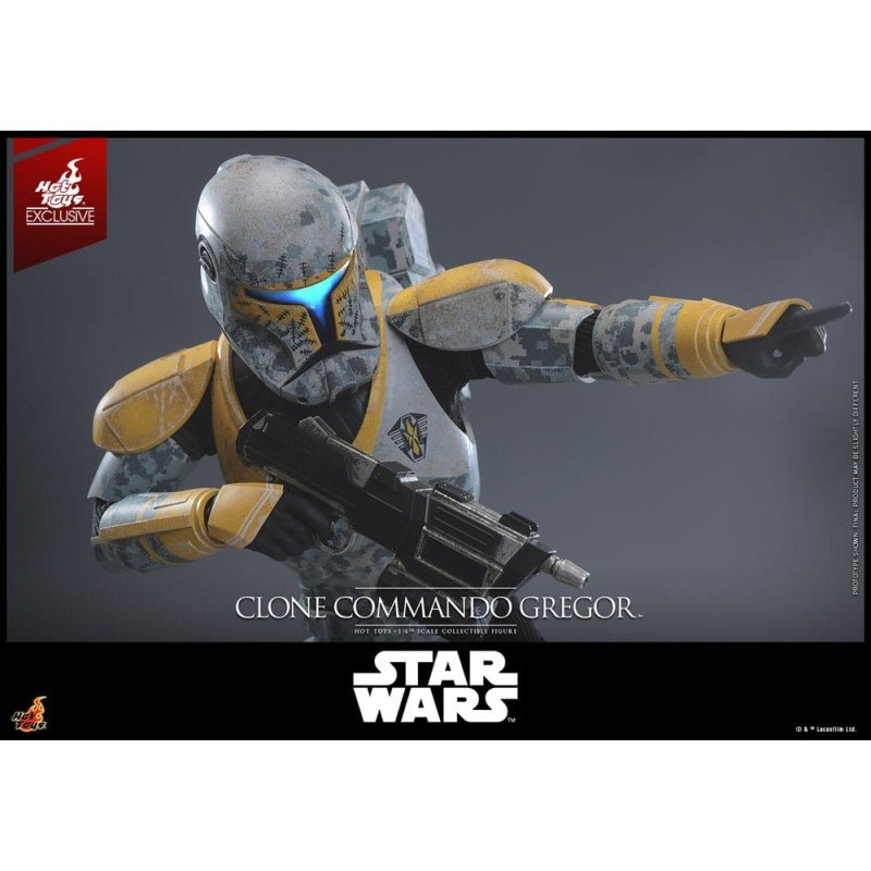 Star Wars: The Clone Wars figurine 1/6 Clone Commando Gregor Hot Toys Exclusive 30 cm | 4895228621436