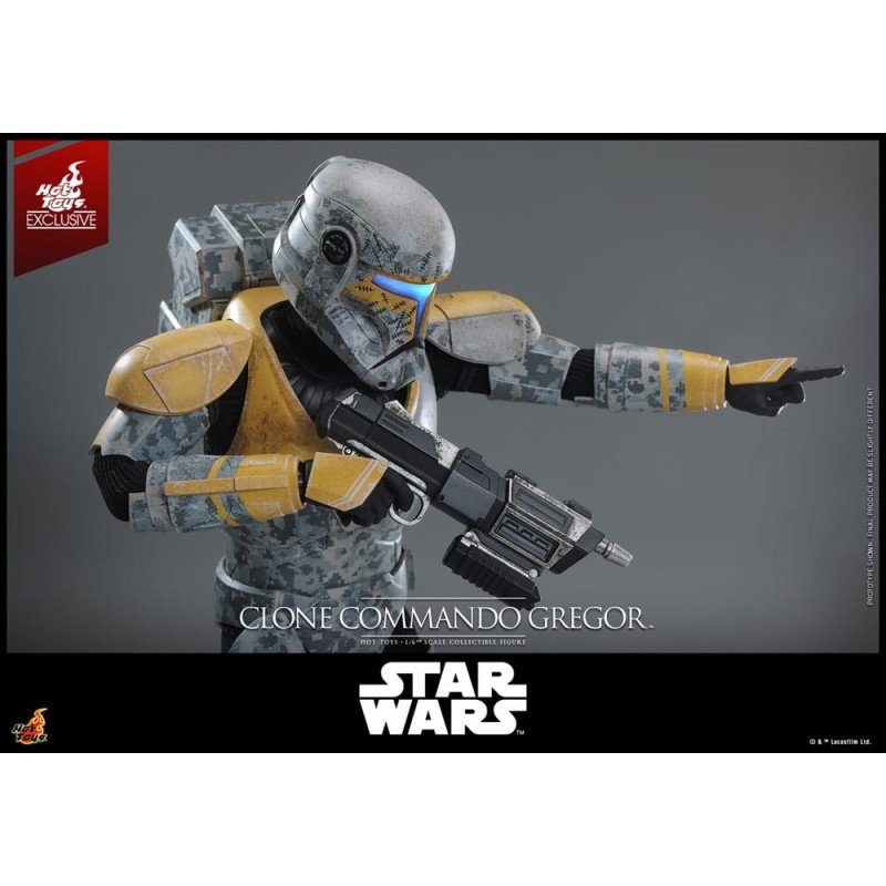 Star Wars: The Clone Wars figurine 1/6 Clone Commando Gregor Hot Toys Exclusive 30 cm | 4895228621436