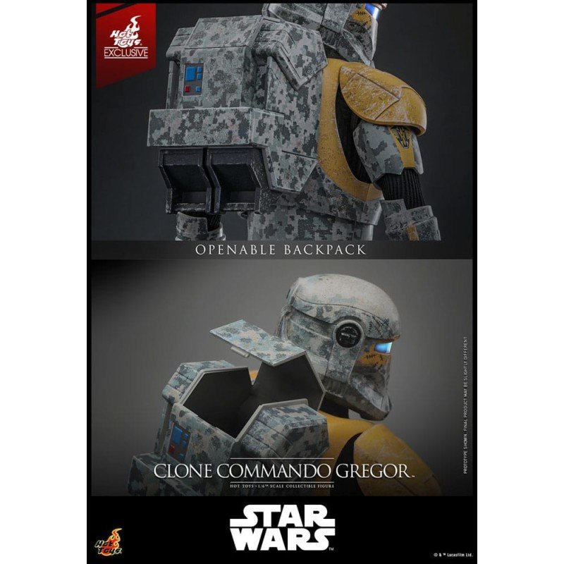 Star Wars: The Clone Wars Action Figure 1/6 Clone Commando Gregor Hot Toys Exclusive 30 cm | 4895228621436