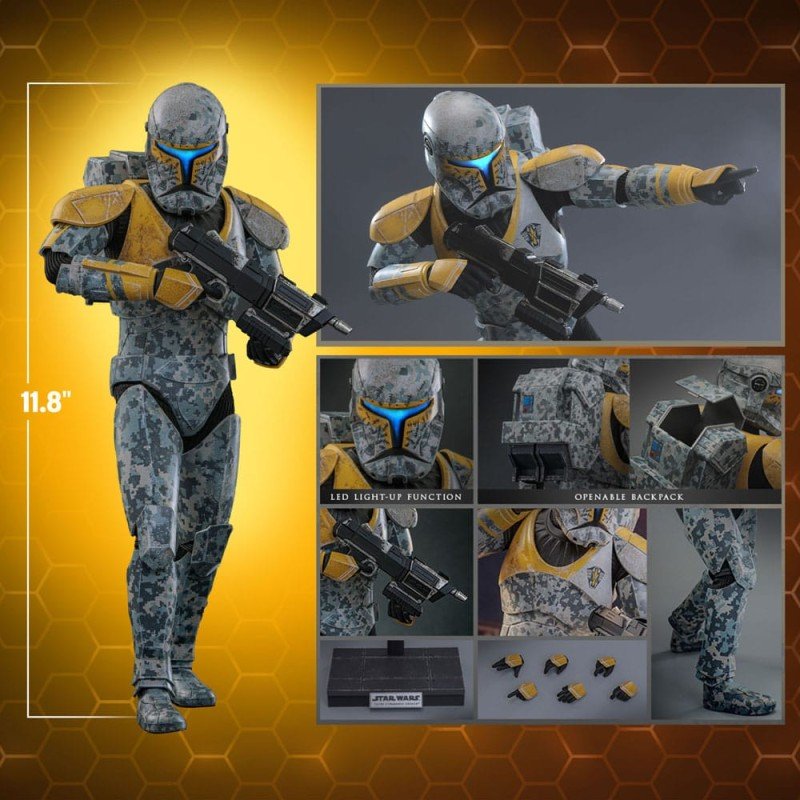 Star Wars: The Clone Wars figurine 1/6 Clone Commando Gregor Hot Toys Exclusive 30 cm | 4895228621436