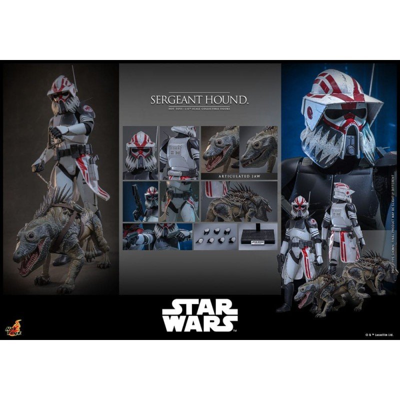 Star Wars: The Clone Wars figurine 1/6 Sergeant Hound 30 cm | 4895228623225