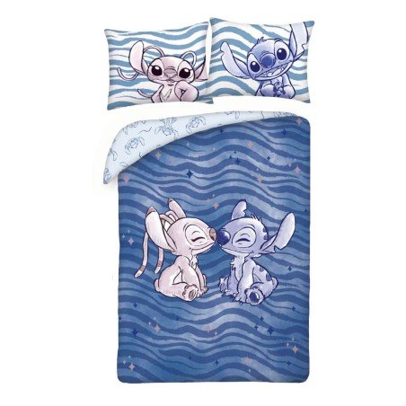 Lilo et Stitch parure de lit Stitch & Angel Waves 140 x 200 cm / 70 x 90 cm | 5904209608928
