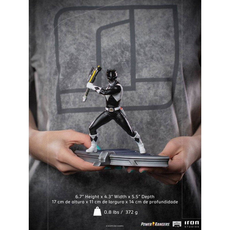 Power Rangers statuette 1/10 BDS Art Scale Black Ranger 17 cm | 0609963128150