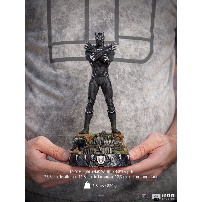The Infinity Saga statuette Art Scale 1/10 Black Panther Deluxe 25 cm | 0609963129522