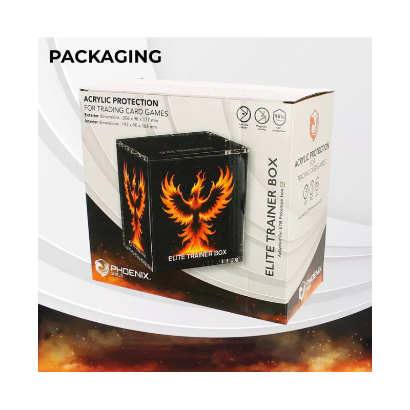 Phoenix Shield - Acrylic Case Protection for ETB Pokémon (Magnetic) | 5412128690028