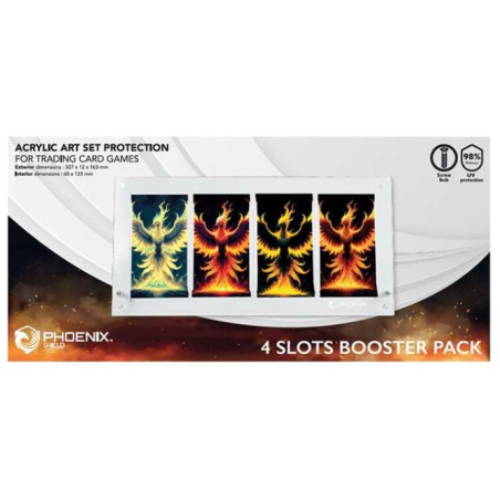 Phoenix Shield - Bescherming 4 slots acryl voor 4 boosters | 5412128690042