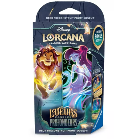 Disney Lorcana - Glimmers in the Deep (Chapter 10) - Amber/Emerald Starter Deck (Simba & Megara) - FR | 4050368987747