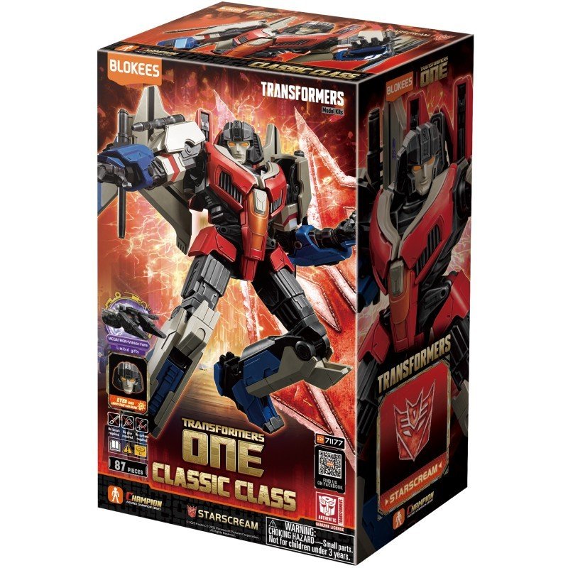 Transformers - Blokees - Classic Class 16 Starscream Transformer One | 0810181530032
