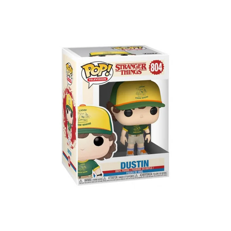 Stranger Things Figure Funko POP! Dustin vinyl TV (At Camp) 9 cm | 889698385329