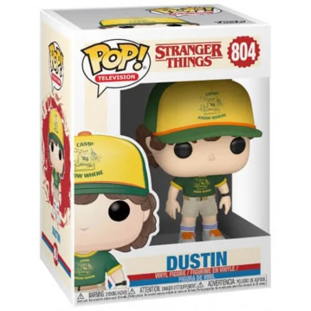 Stranger Things Figurine Funko POP! TV vinyl Dustin (At Camp) 9 cm