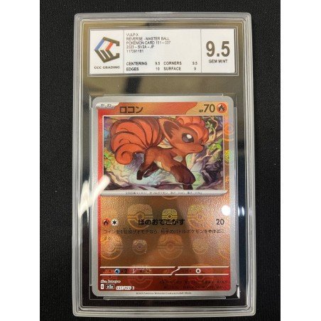 CCC- Pokémon TCG - Vulpix Reverse Master Ball n°037- Pokémon Card 151 - 2023 JP | 53062316