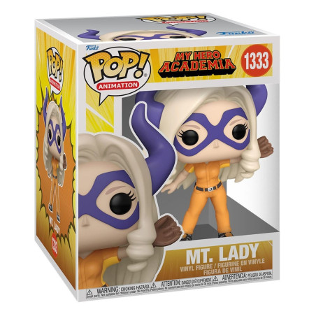 My Hero Academia Super Sized Jumbo Figuur Funko POP! Animatie Vinyl Mt. Lady (Honkbal) 15 cm