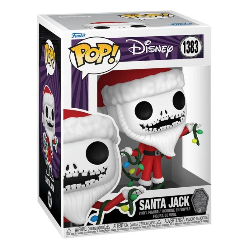 Disney L'étrange Noël de Mr. Jack 30th Figurine Funko POP! Vinyl Santa Jack 9 cm