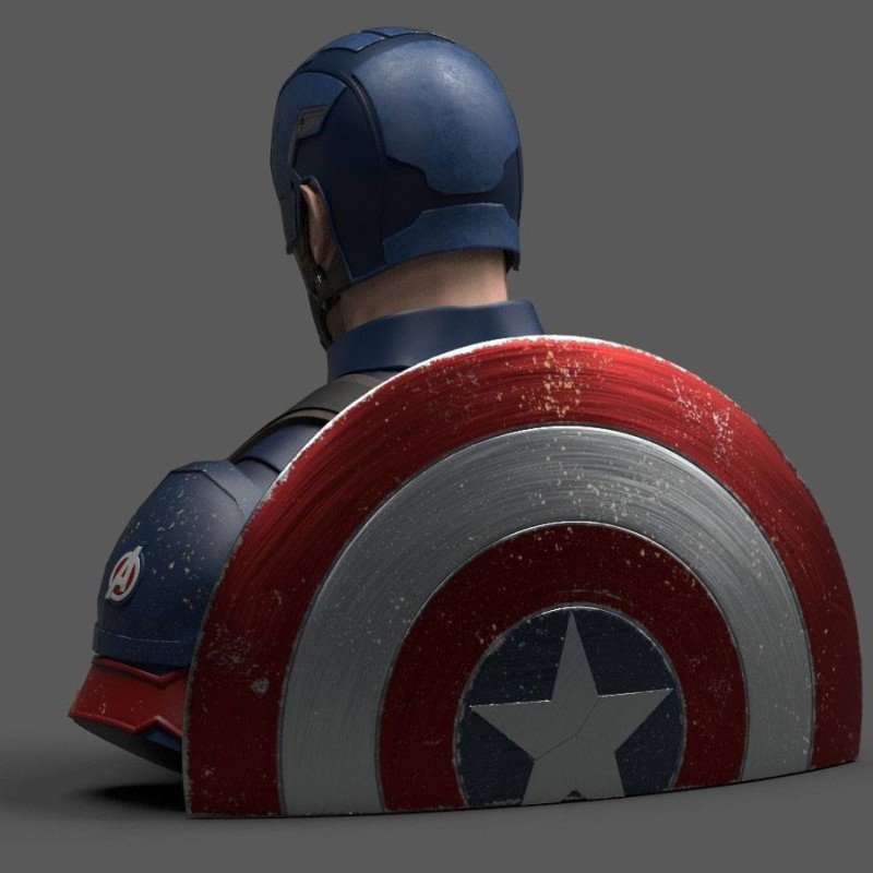Avengers Endgame Coin Bank Captain America 20 cm | 3760226372202