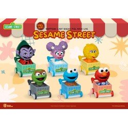 Sesame Street Pull Back Cars Shopping Cart Blind Box (6) 5 cm