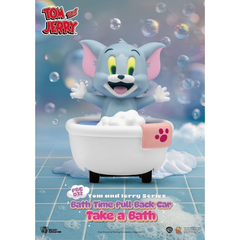 Tom & Jerry Pull Back Cars Bath Time Blind Box 6-Pack | 4711385263046