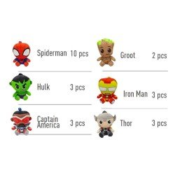 Marvel Plush Keychains 12 cm Assortment (24) | 8445484570984