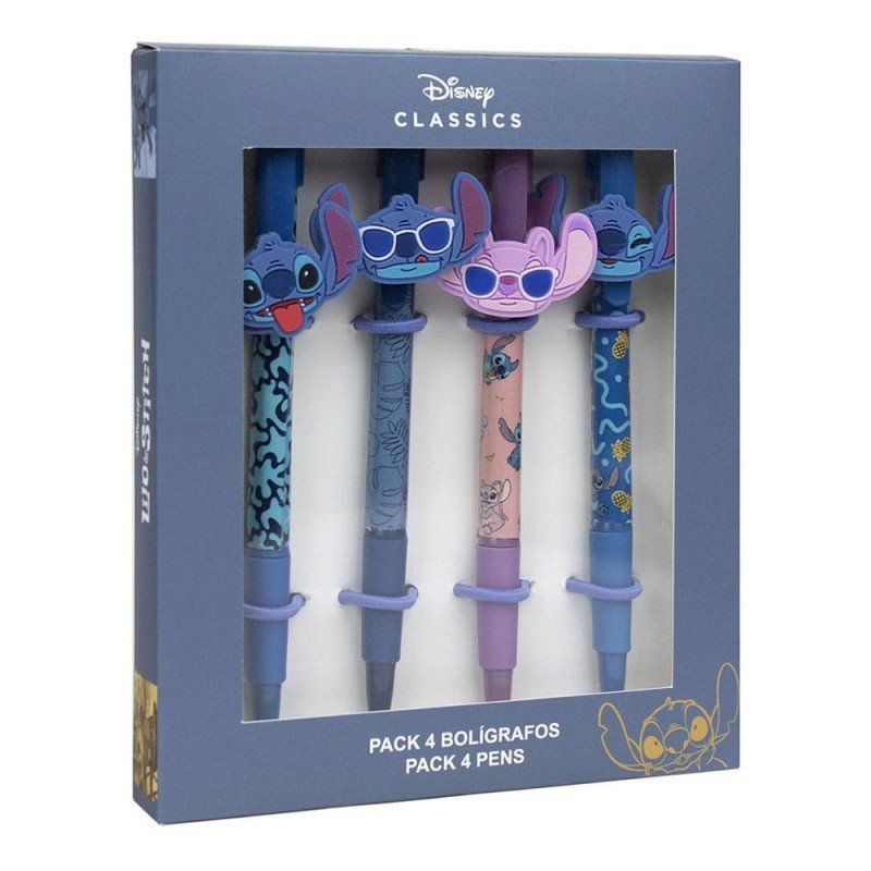 Loli & Stitch pack 4 stylos à bille | 8445484121162