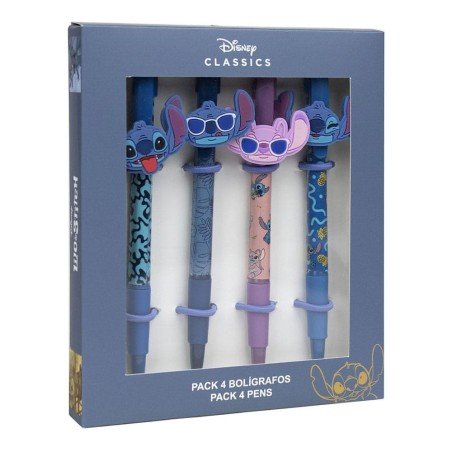 Loli & Stitch pack 4 stylos à bille | 8445484121162