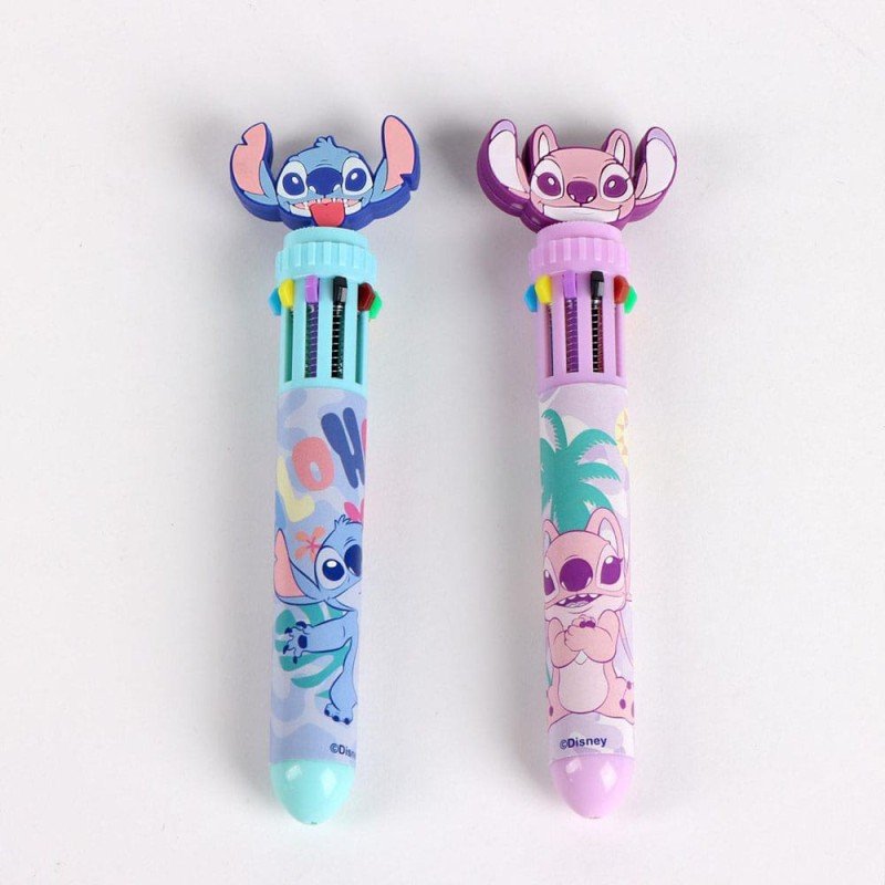 Loli & Stitch présentoir stylos à bille 10 couleurs (16) | 8445484512038