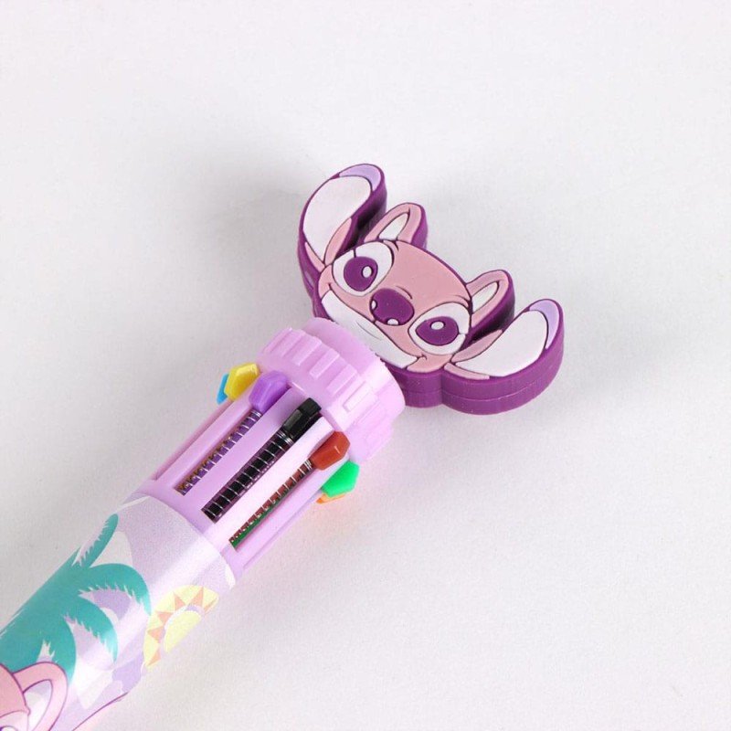 Loli & Stitch présentoir stylos à bille 10 couleurs (16) | 8445484512038