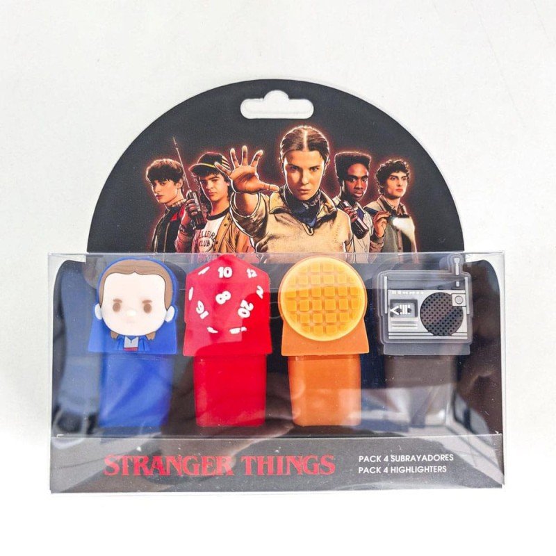 Stranger Thinigs pack 4 surligneurs | 8445484579680