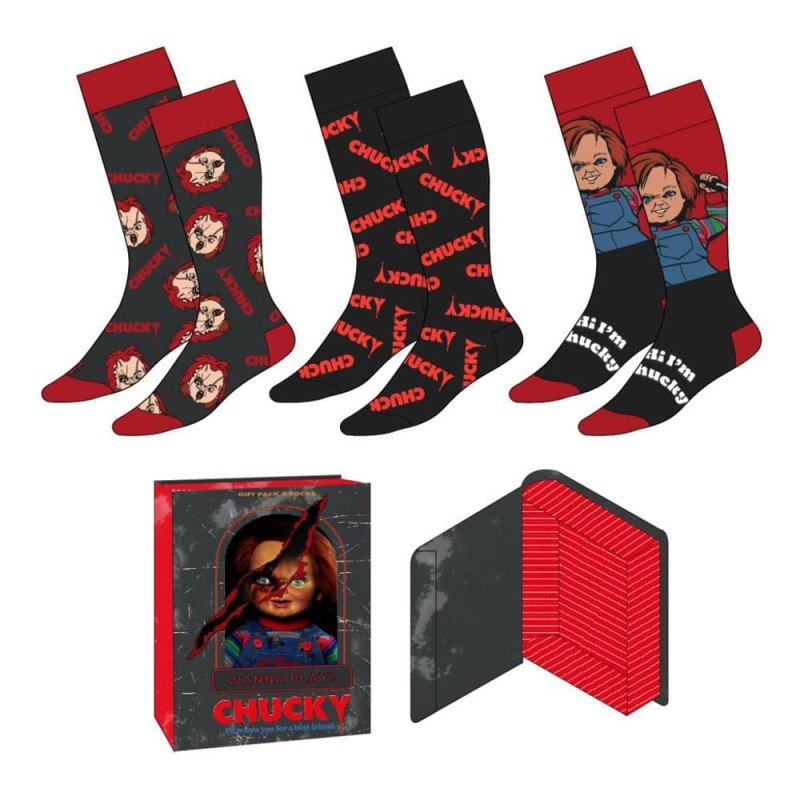 Chucky pack 3 paires de chaussettes 38-45 | 8445484544695