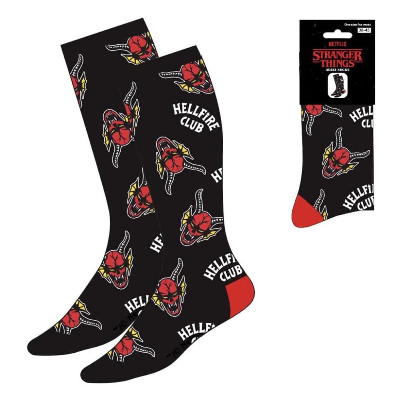 Stranger Things chaussettes Hellfire Club AOP 38-45 